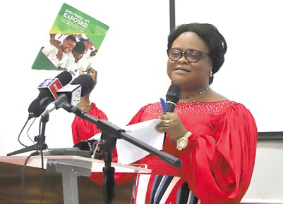 Dr Angela Asante-Essah, Presidential Advisor on Gender and Development, launching the Girls Excellence Movement Report. Picture: EDNA SALVO-KOTEY